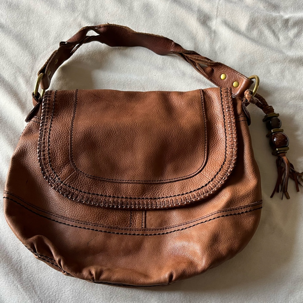 Fossil Leather Tote Shoulder Bag